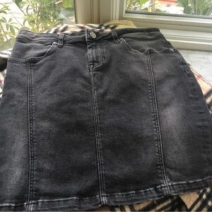 Burberry Black Denim Mini Skirt